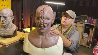 Amazing Sculpting Work By A GOAT Of Mask Making And Sculpting Jordu Schell At transworld2024 [upl. by Llennod]