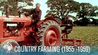 Country Farming Innovations of the Modern Tractor 19551959  British Pathé [upl. by Nedroj252]