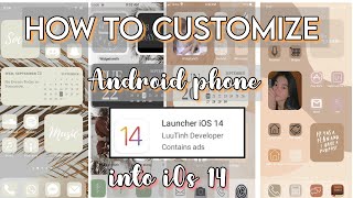 HOW TO CUSTOMIZE ANDROID PHONE TO iOs 14  Home screen layout  Step by Step Tutorial  Angel Paner [upl. by Armanda]