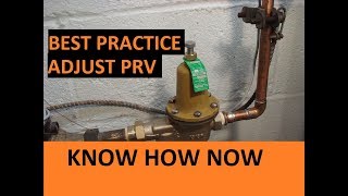 How to Adjust a Water Pressure Regulator Valve [upl. by Till]