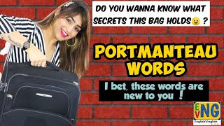 12 Funny Examples English PORTMANTEAU WORDS to enhance VocabularyNew English PORTMANTEAU WORDS 2020 [upl. by Aniale]