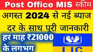 Post Office MIS Scheme 2024  Post Office Monthly Income Scheme  New2024✍️ [upl. by Dub]