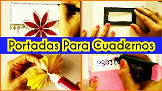 Portadas para cuadernos  LAS MEJORES PORTADAS PARA TUS CUADERNOS 3portadas de cuadernos caratulas [upl. by Zulema172]