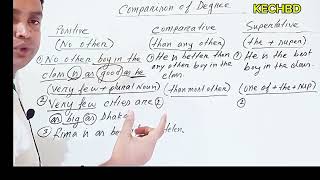 এক নজরে Degree সম্পর্কে আলোচনা ২০২৪ ইং। English grammar post Positive to comparative to super [upl. by Clance]