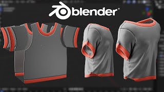 Blender 42 Make A Shirt Tutorial  Cloth Sewing [upl. by Craven]