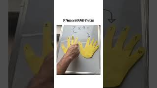 Easy 9 Times Table Hand Trick [upl. by Moht]