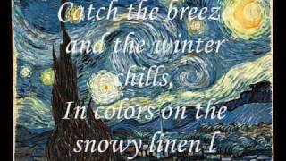 Don McLean  Vincent  Starry Starry Night With Lyrics [upl. by Naicul]