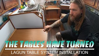 How to Install a Lagun Table on a Alberg 30 Sailboat [upl. by Ydderf261]