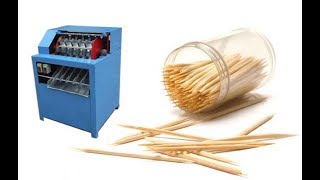 toothpick making machineautomatic bamboo toothpick making machine [upl. by Stargell]