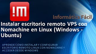 Como Instalar escritorio remoto VPS con Nomachine en Ubuntu 22 04 [upl. by Artemla]