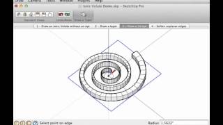 Draw a 3D Ionic Volute Using the Curve Maker and Taper Maker plugins within SketchUp [upl. by Princess]