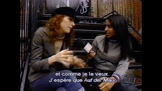 Melissa Auf Der Maur  Rare interview  Musique Plus  VJ Rebecca Makonnen  2004 [upl. by Rexford]