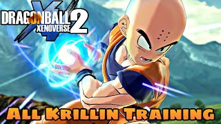 All Krillin Training in DRAGON BALL XENOVERSE 2 [upl. by Nnaylime]