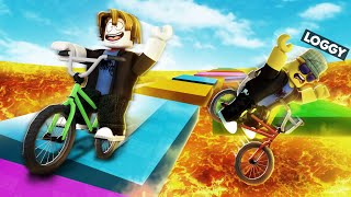 CHAPATI USED BIKE COMPLETE IMPOSSIBLE PARKOUR IN ROBLOX [upl. by Ahseekan]