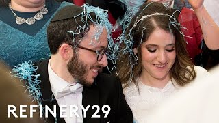 The Deep Meaning Behind An Orthodox Jewish Wedding  World Wide Wed  Refinery29 [upl. by Inotna]