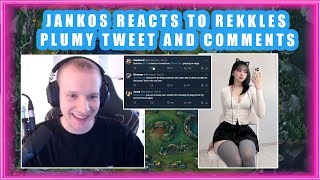 Jankos Reacts to PLUMY Tweet and Comments 👀 [upl. by Alyda282]