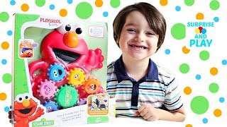 Learn Colors and Numbers with Sesame Street Toys Elmo and Friends Gear Play from Playskool [upl. by Ave]