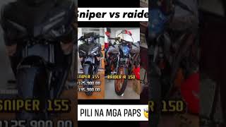 Sniper vs raider shortvideo motors motorcycle viralshort fullbuild raiderfi150 yamahaasniper [upl. by Warchaw133]