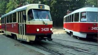 Татра трамваи в Москве Tatra trams in Moscow Russia [upl. by Liggett]