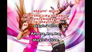 STAYING ALIVE karaoke [upl. by Aeniah]