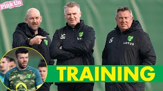 Norwich City Training  Dean Smiths first session  The Pink Un [upl. by Yecaj]