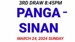 STL  PANGASINAN March 24 2024 3RD DRAW RESULT [upl. by Anilosi689]