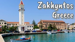 Zakynthos Greece 🇬🇷 Walking Tour 4K [upl. by Gainor642]