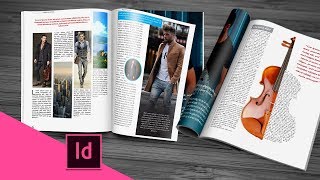 Indesign CC tutorial  designing magazine page [upl. by Tybi]