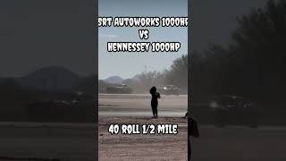 Autoworks applying gap sauce ￼😂 vs Hennessy 1000hp superstock hellcat srt carlovers love [upl. by Manlove973]