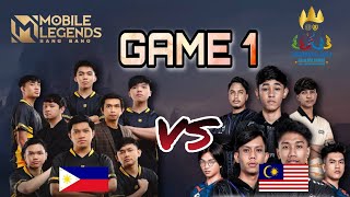 PHILIPPINES VS MALAYSIA GAME 1  SEA GAMES 2023 MLBB FINALS TAGALOG [upl. by Lotsirk]