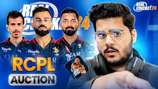 LIVE RCB vs LSG RCPL AUCTION RC 24 Expert Mode Real Cricket 24 [upl. by Tremann]