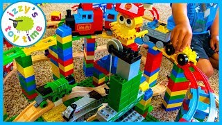 LEGO DUPLO THOMAS TRAIN TRACK WOAH Fun Toy Trains for Kids [upl. by Ormand573]