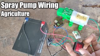 Agriculture Battery Spray Pump Wiring  Spray Pump Repair [upl. by Yelnek]