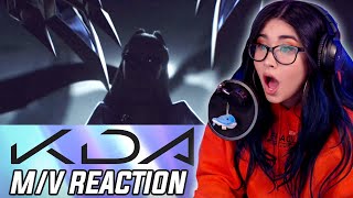 KDA  VILLAIN ft Madison Beer and Kim Petras Official Video  Starring Evelynn MY REACTION [upl. by Aneekat276]