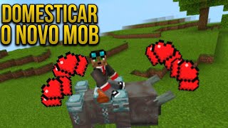 COMO DOMESTICAR O NOVO MOB DO MINECRAFT PE  Pocket Edition [upl. by Leventis]