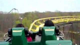 Upside down roller coaster takes six year old by surprise [upl. by Hseham]