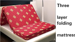 Three Layer Folding Mattress how to make matters [upl. by Emera]