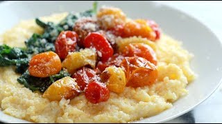 Roasted Tomatoes with Goat Cheese Polenta [upl. by Rellia398]