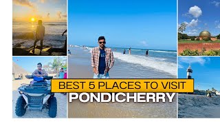 Best 5 Places to visit in Pondicherry  Pondicherry Trip Guide  2 Day’s in PondicherryBakaiiti [upl. by Jurgen209]