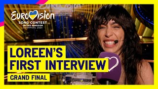 Loreens First Interview after winning the Eurovision Song Contest 2023 [upl. by Nadabb393]