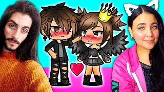 YOURE MINE ONLY MINE 💕 Kioras Love Story 💕 Gacha Life MIni Movie Love Story Reaction ft Diceroll [upl. by Norrahc]