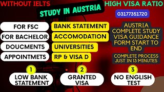 Austria Study Visa Hacks That Everyone Should Know l Austria Study Visa Process l Austria Study Visa [upl. by Adnorahs384]