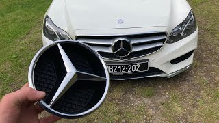 Mercedes W212  How To Change Grille Star [upl. by Akiemat]