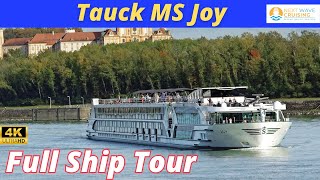 TAUCK ms JOY  Full Ship Tour  Common Areas  4K [upl. by Hallutama853]