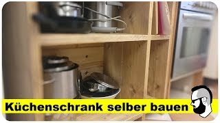 Küchenschrank selber bauen aus Bauholz [upl. by Trefler]