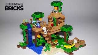 Lego Minecraft 21125 The Jungle Tree House Speed Build [upl. by Alvita]