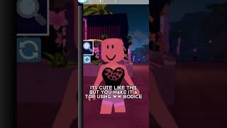 Bodice hack  royale high  rh royalehigh roblox [upl. by Snahc]