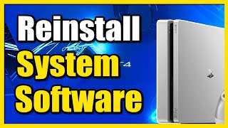 How to Reinstall System Software on PS4 Safe Mode [upl. by Anahsak]