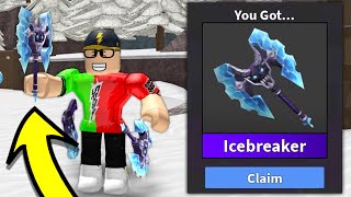 How to UNLOCK the CHRISTMAS AXE ICEBREAKER Roblox Murder Mystery 2 [upl. by Adniroc]