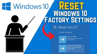 How To Reset Windows 10 To Factory Settings Without Losing Data  Reset Windows 10 [upl. by Elicia]